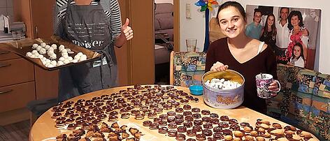 70 Kilogramm Kekse für soziale Zwecke gebacken