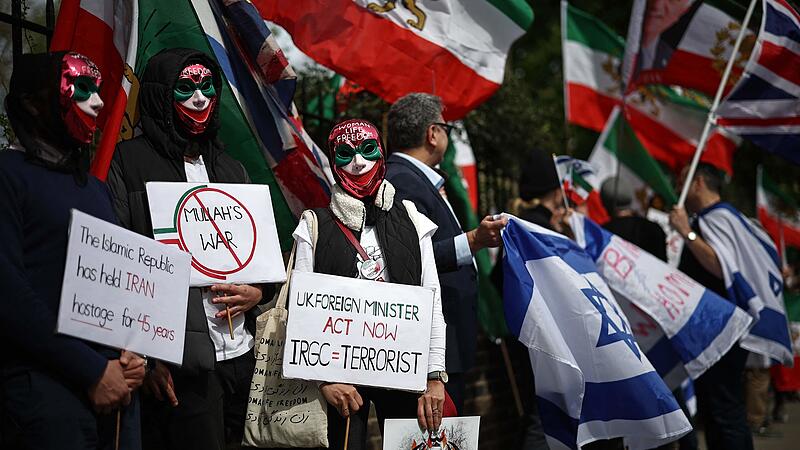 BRITAIN-IRAN-US-CONFLICT-PALESTINIANS-PROTEST