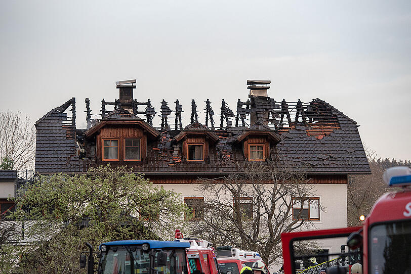 130 Feuerwehrleute löschten Brand im Mühlviertel