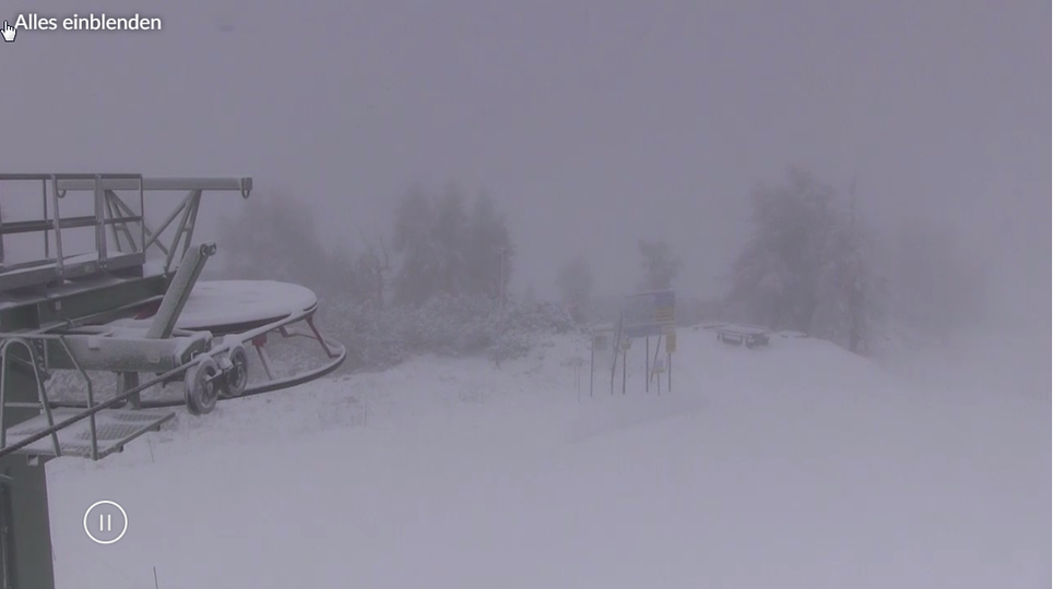 Wintereinbruch in Bergen: Wo schon Schnee liegt