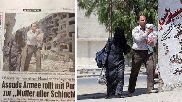 Fotomontage über Syrien-Krieg in der &bdquo;Kronen Zeitung&ldquo;