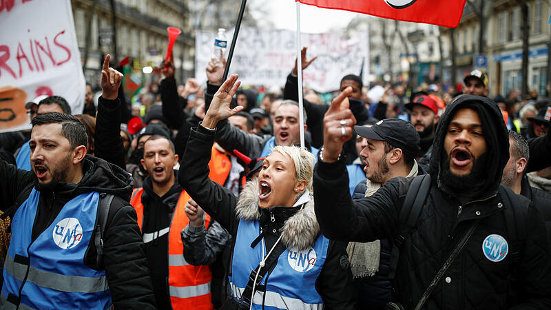 Frankreich Proteste Pensionisreform