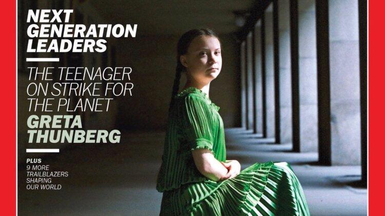 Klimaaktivistin Greta Thunberg ziert das "Time"-Cover