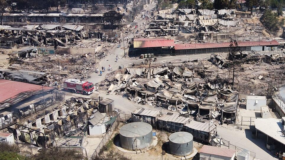 Brandkatastrophe in Flüchtlingslager: Das Ausmaß der Zerstörung