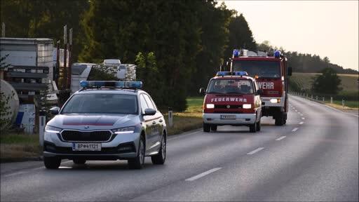 Mann nach Verkehrsunfall mit Rettungshubschrauber abtransportiert