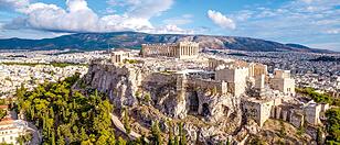 <b>Akropolis von Athen, Athen (Griechenland)</b>: Die wichtigsten Monumente der Athener Akropolis wurden im 5. Jahrhundert v. Chr. unter der Herrschaft von Perikles erbaut.