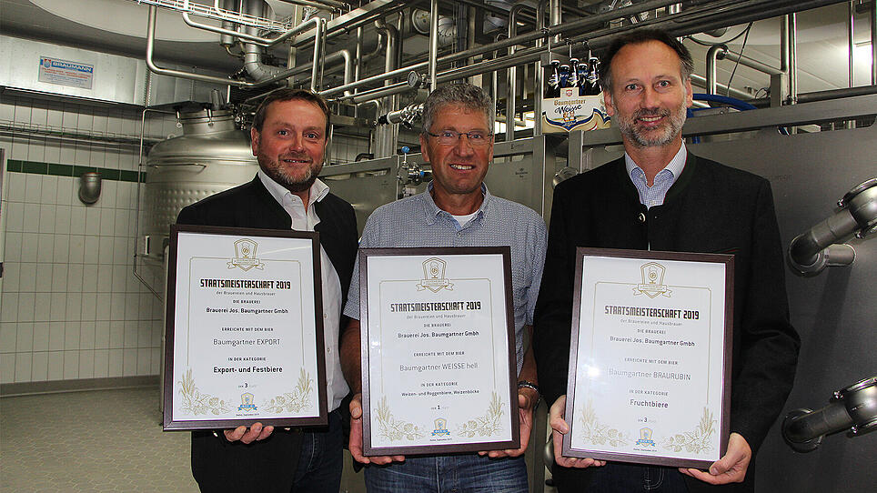 Brauerei Baumgartner holt mit Weißbier Staatsmeistertitel