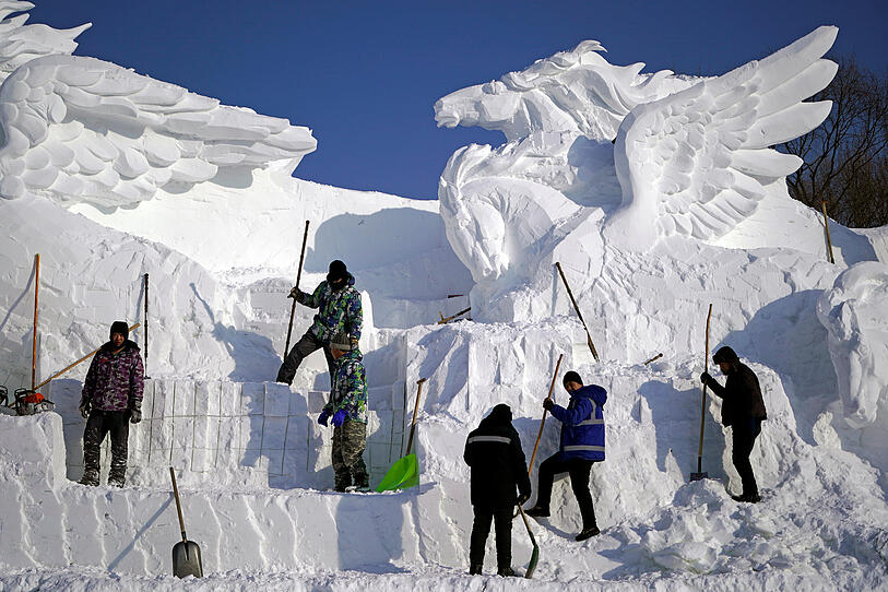 China lädt zum Eisskulpturen-Festival