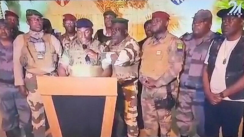 Military coup in the Central African country of Gabon