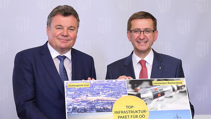 Infrastrukturpaket für Oberösterreich Trasse für Linzer Osttangente fix