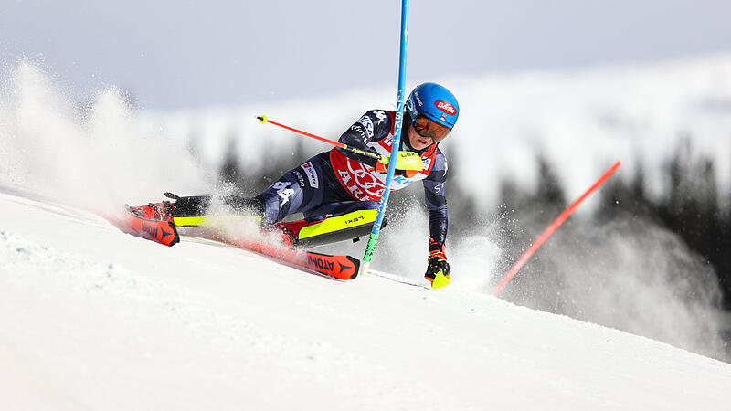 Shiffrin reaches for the 87: lead in the Aare slalom