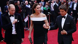 Kate und William feiern mit Tom Cruise "Top Gun"-Premiere in London