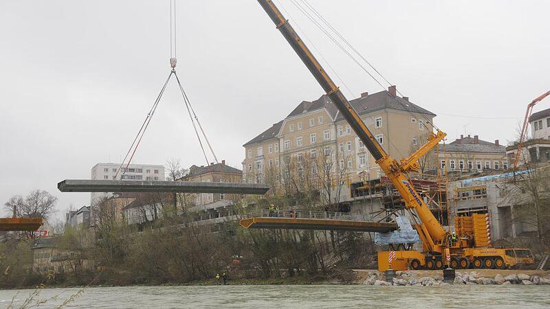 Ennssteg: Der Brückenschluss ist geschafft