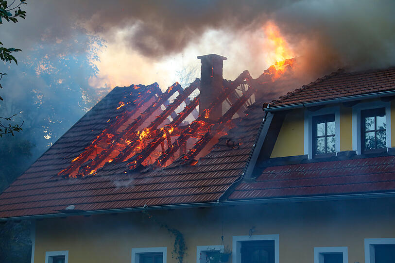 Brand eines Bauernhofs in Krenglbach