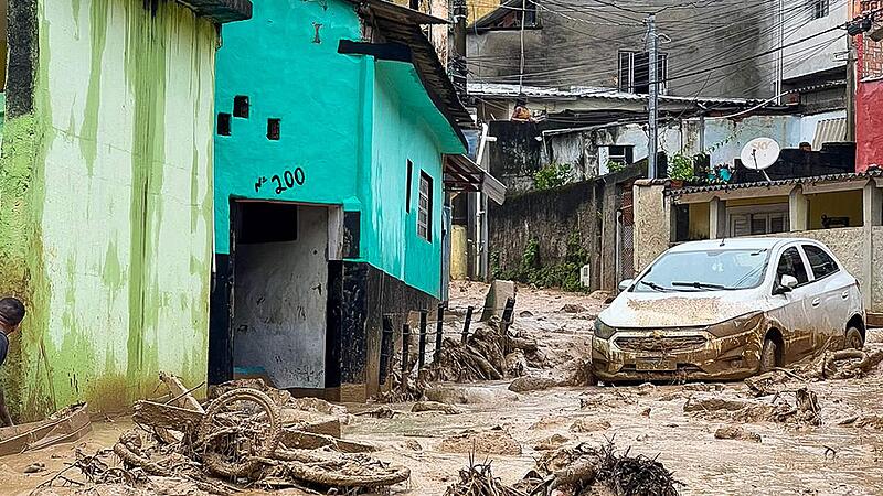 TOPSHOT BRAZIL WEATHER RAIN FLOOD LANDSLIDE