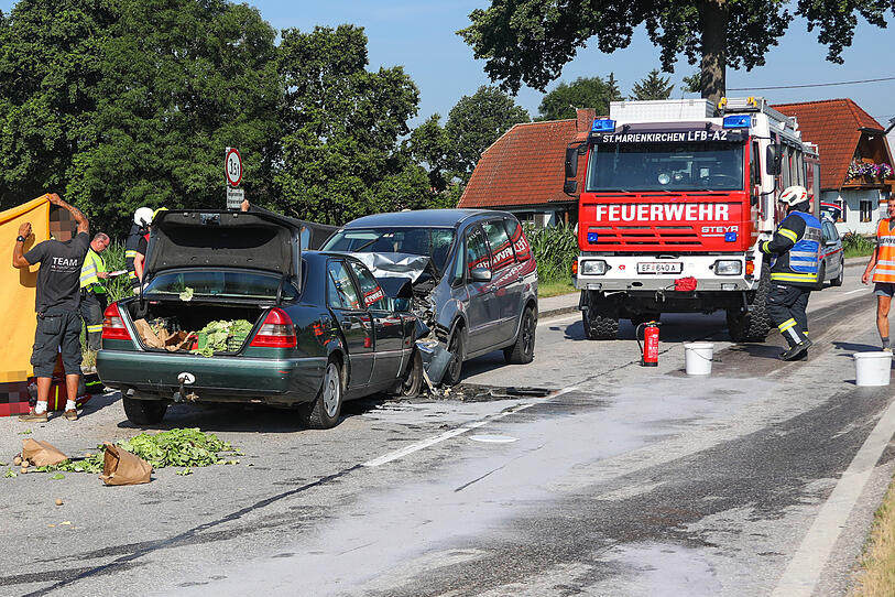 Ein Toter bei Verkehrsunfall in St. Marienkirchen