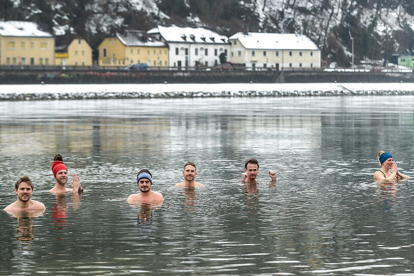 Cooler Trend: Eisbaden in der Donau