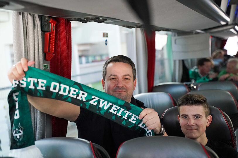 SV Ried-Fans auf dem Weg nach Klagenfurt