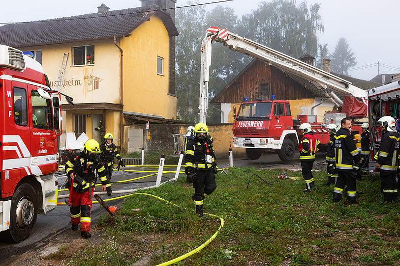 Lindach: Brand in ehemaligem Feuerwehrhaus