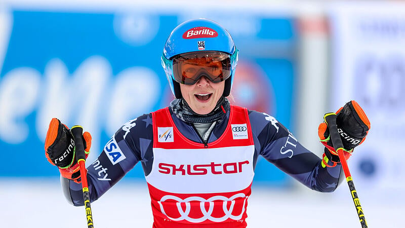 Giant slalom victory in Aare: Shiffrin draws level with Stenmark