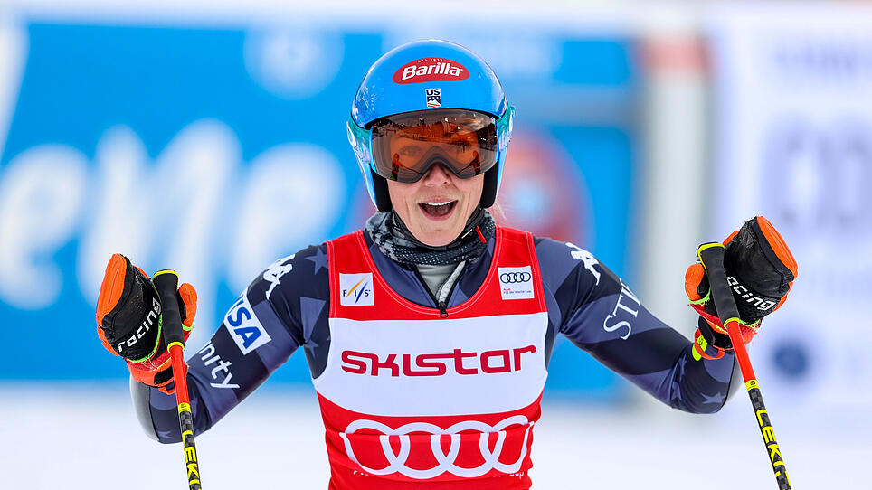 Mikaela Shiffrin gewinnt den Riesentorlauf in Aare