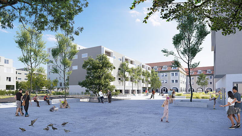 Der Abriss beginnt: Bald entstehen 400 neue Wohnungen im Franckviertel