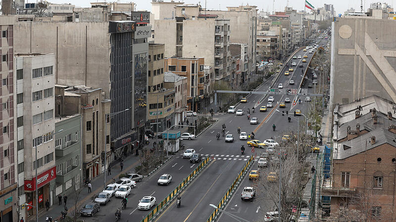 General view of a Tehran's street, following the outbreak of coronavirus, in Tehran