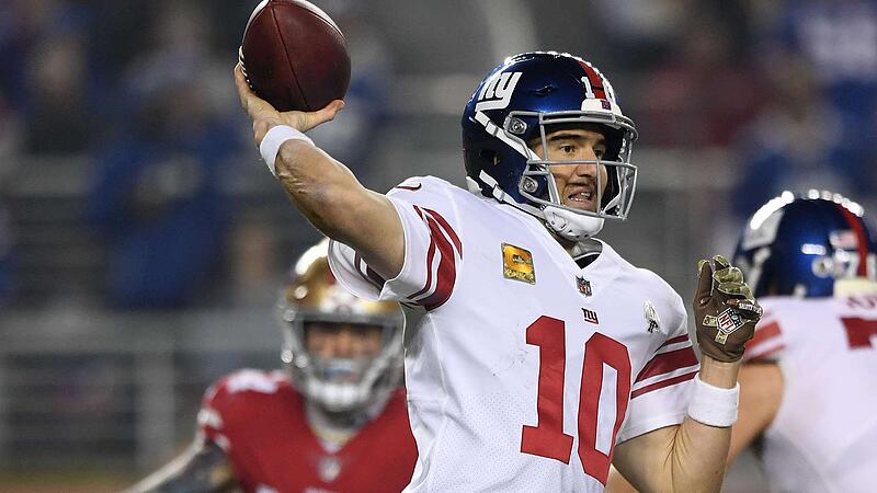 NFL: Eli Manning behielt die Nerven