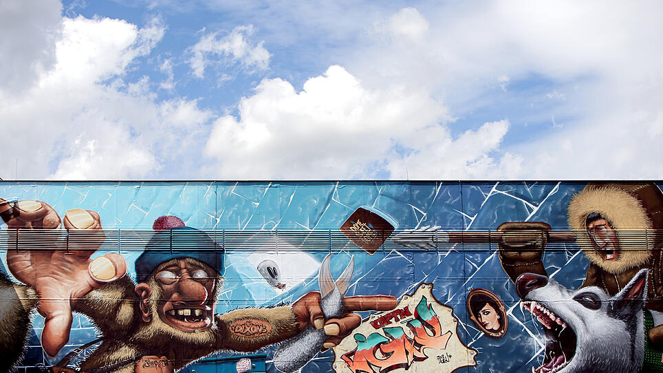 Graffiti-Kunst erobert langsam die Stadt