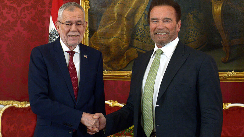 Arnold Schwarzenegger beim Bundespräsidenten und beim  Kanzler