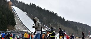 Sturmtief Felix fegte über den Kulm Sogar die Skiflug-Fans mussten flüchten