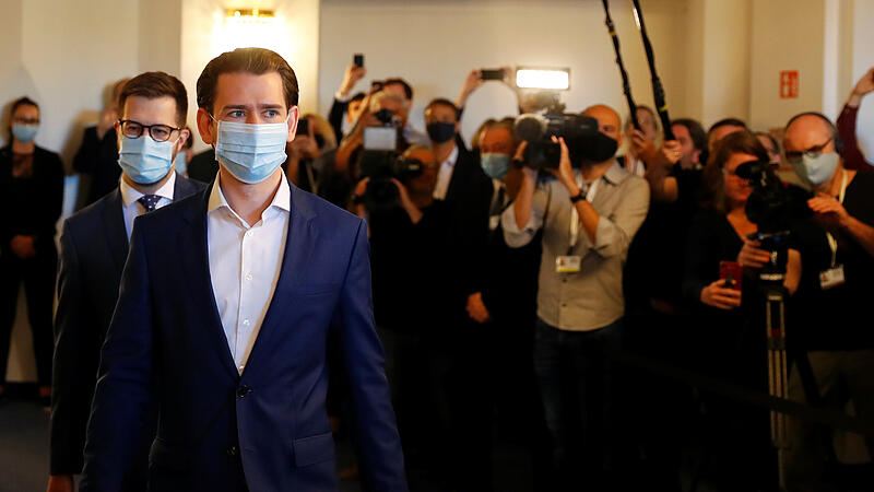Austrian Chancellor Sebastian Kurz arrives to give testimony at a parliamentary inquiry committee in Vienna