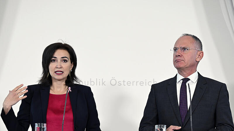 Justizministerin Alma Zadic und Innenminister Gerhard Karner