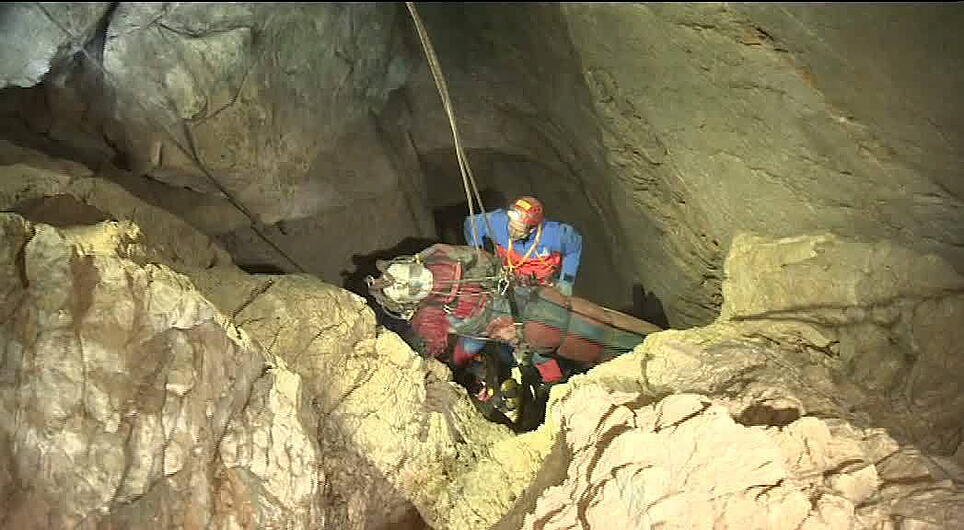 Vor fünf Jahren: Spektakuläre Rettung eines Höhlenforschers